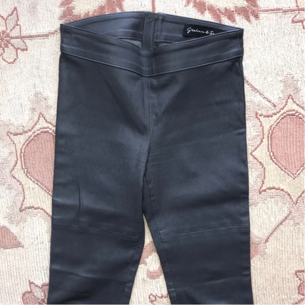 Graham & Spencer Gorgeous Grey Leather Pants.
Size XS